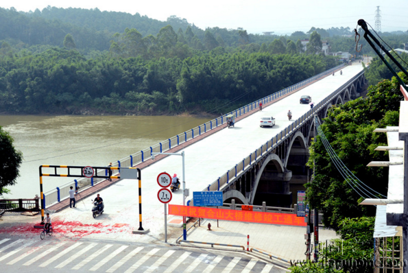 陽東區合山大橋加固修復工程完畢，已正式通車